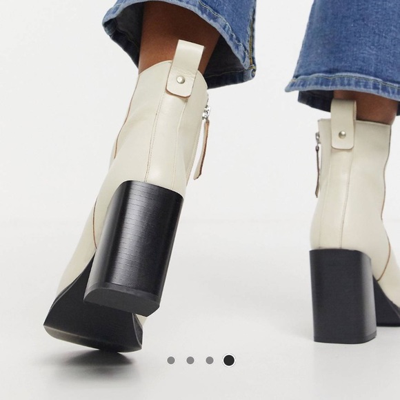 ASRA Exclusive Herington heeled boots in bone leather 🤍 - Picture 4 of 7